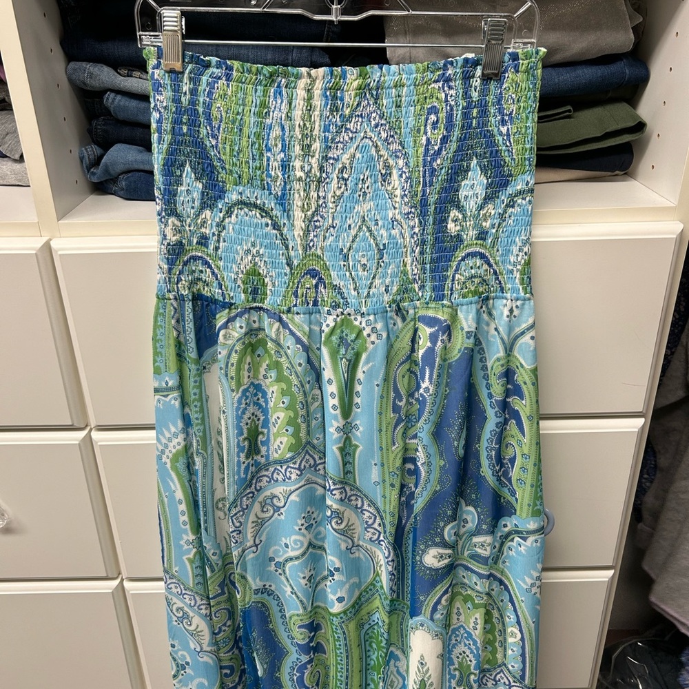J. McLaughlin Size 12 strapless summer dress
